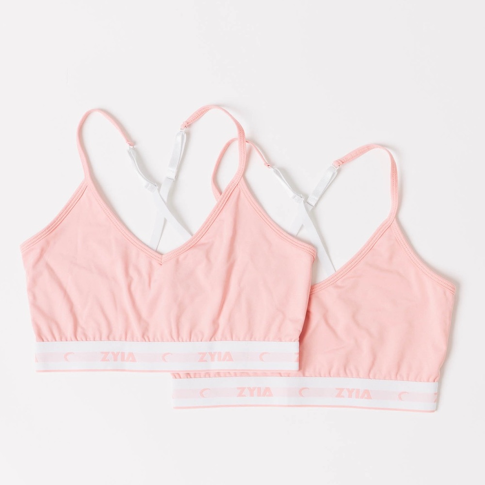 Zyia Pink Comfort Strappy Bra (2 pack) NWT